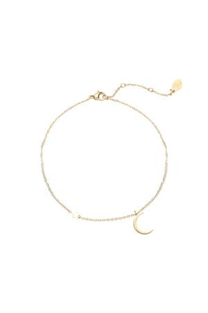 Anklet Moonlight Oro Acero inoxidable h5 